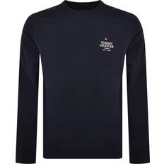 Dame - Rød - Sweatshirts Sweatere Tommy Hilfiger Crew Neck Chest Logo Sweatshirt DESERT SKY