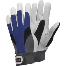 Grey Work Gloves Tegera Palm-Side Coated Gloves - Black/White