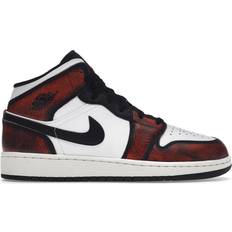 Jordan Chaussures de sport Jordan Air Jordan 1 Mid SE GS 'Wear-Away' White Kid's