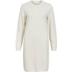 Luonnonväri Mekot Object RE L/S Knit Short Dress - Beige