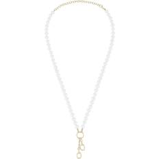 Oro Blanco Collares Skarlett Blue Cultured Freshwater Pearl Pendant Necklace - 18K Gold Plated Sterling Silver