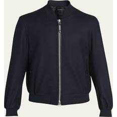 Wolle Jacken Tom Ford Wool felt bomber jacket blue (UK 40)