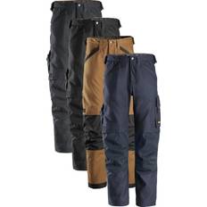 Snickers AllroundWork Canvas Stretch Work Trousers Brown/Black