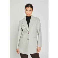 Bruuns Bazaar Kläder Bruuns Bazaar Elderbbfana Blazer Dam Kavajer Från Magasin Light Grey Melang