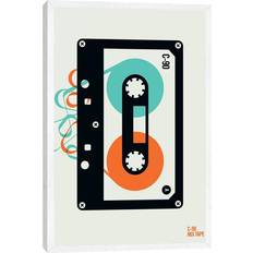 Corrigan Studio Icons - Mixtape Graphic Print on Canvas - White (66.04 cm H x 45.72 cm W x 3.81 cm D) Framed Art