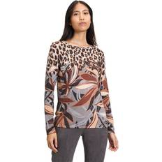 Leopard Tröjor Betty Barclay Strickpullover Ku Dam Stickade Tröjor Från Magasin Grey/brown