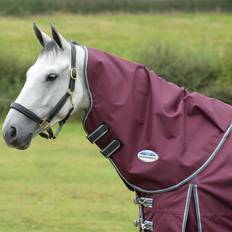 Weatherbeeta Comfitec Plus Dynamic II Neck Cover Lite - Rödbrun/Grå/Vit