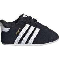 Lauflernschuhe adidas Originals Gazelle Crib Infant Trainers Schwarz Junge