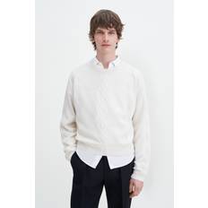 Filippa K Men Sweaters Filippa K Diamond Cable Sweater White