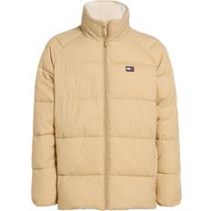 Velluto a coste Camicie Tommy Jeans Giubbotto Piumino - Beige