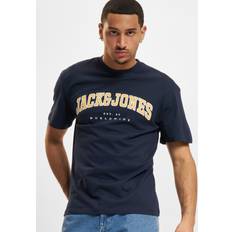 Jack & Jones T-shirts Jack & Jones Logotyp O-ringning T-shirt Blå