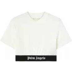 Palm Angels T-shirts Palm Angels Logo Underband Crew Neck T-shirt - Hvid