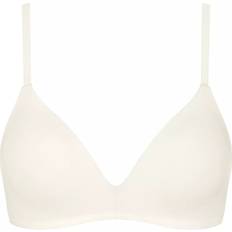 Sloggi Blanc Soutiens-gorge Sloggi Womens Silk White Zero Feel Stretch-woven Bralette SILK WHITE