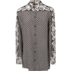 Balmain Vrouw Overhemden Balmain Blouse Met Paisley-Print - Zwart