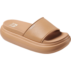 Natural - Women Slides Reef Women's Cushion Bondi Bay Sandals, 5, Natural