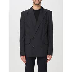 Balmain Blazers Balmain 6-Button double-breasted blazer men Polyester Black