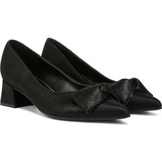 Shoes Naturalizer Mavis Mid-Heel Pumps Black/Metallic Suede (10.5M)