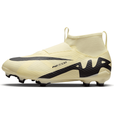 Nike Nike Jr. Mercurial Superfly Pro Little/Big Kids' Firm-Ground High-Top Soccer Cleats in Yellow, 6Y DJ5606-700 (6Y)