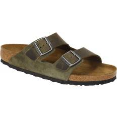 Braun - Herren Slides Birkenstock ARIZONA BS 1028151 dunkel-gr n bequeme Pantoletten r Herren