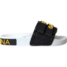 Sko Dolce & Gabbana Beachwear Flats Sandaler White/Black