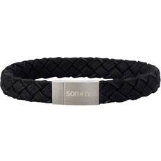 Son Of Noa Armband svart kalvskinn 23cm 10mm 23