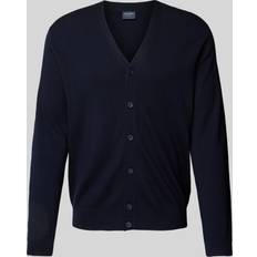 Hombre - Lana merino Cárdigans Olymp Cardigan Wool Navy Blue Dark Blue