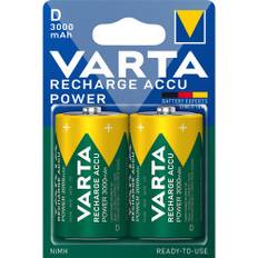 Varta Oppladbart batteri D 3000 mAh 2-pak