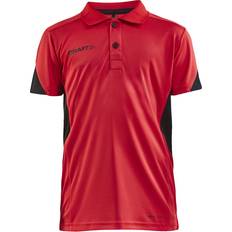 Rød Polotrøjer Børnetøj Craft Pro Control Impact Polo Jr - Bright Red/Black