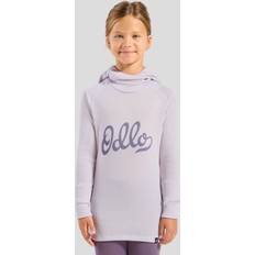 Girls Base Layer Odlo Kid's BL Top With Facemask L/S Active Warm Eco Synthetic base layer 152, grey