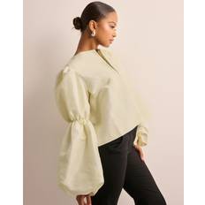 Malina Overdele Malina Hvid Zoey Double pouf sleeve blouse