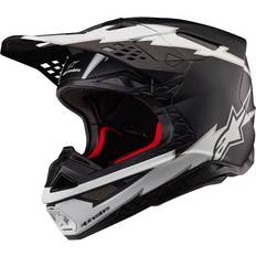 Cascos de moto Alpinestars Casco Supertech S-m10 Ampress Black/white Matt Ece2206