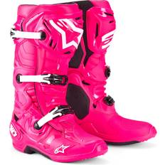 Pink Motorcycle Boots Alpinestars Tech Boots Diva Pink/white