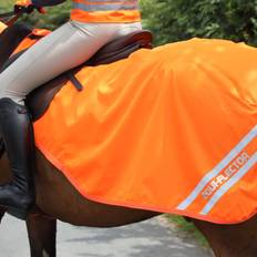 Horse Rugs Shires EQUI-FLECTOR Waterproof Exercise Sheet Orange 54&quot