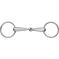 Equestrian Shires Hollow Mouth Jointed Loose Ring Snaffle Bit 5.0"