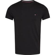 Elastane/Lycra/Spandex Magliette Tommy Hilfiger Flag T-Shirt Black Mens