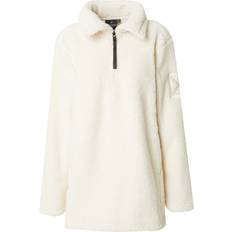 Luonnonväri - Nainen Vaatteet Didriksons Marina Half Zip - White Foam