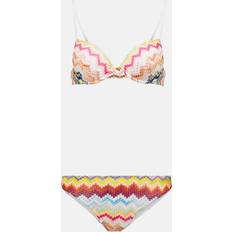 M Bikinisæt Missoni Mare Striped lamÃ knit bikini multicoloured