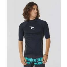 Rashguards & Unterwäsche Rip Curl Rip Curl Waves UPF Performance Short Sleeve Lycras Herren Black