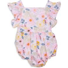 Monos Worthy Threads Bubble Romper In Blooming Pink 12-18M