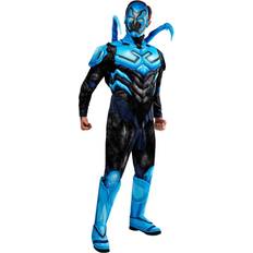 Costumes DC Blue Beetle Deluxe Costume for Adults, Blue Padded Jumpsuit