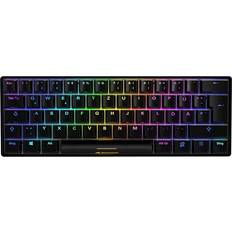 Blanco - Mecánico - Teclados Gaming Sharkoon SGK50 S4 Teclado USB QWERTZ Alemán Negro