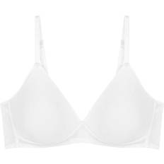 Triumph D Bras Triumph Plus Size Front-Closure T-Back Wonderwire Bra - White