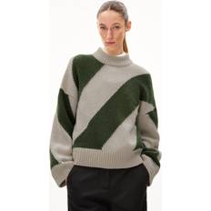 Damen - Mehrfarbig Pullover Armedangels Pullover 'SADNAA' ecru grün