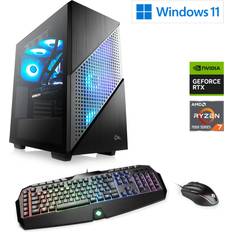 CSL Gaming PC M10110H 5600 MHz GeForce RTX 4070 16 GB DDR5 RAM 1000 GB Windows 11 USB 3.2 Schwarz