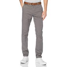 Tom Tailor Denim Herr Chino Byxor Med Bälte - Castlerock Grey