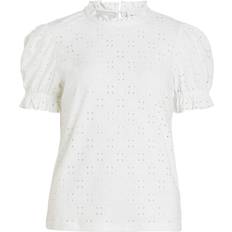 Vila Damen Blusen Vila Bluse 'Kawa' weiß