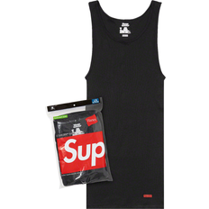 Supreme Tank Tops Supreme Hanes Tagless Tank Tops 3 Pack - Black