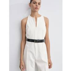 Stof Jumpsuits & Overalls Mango Mango Sleeveless Belted Jumpsuit