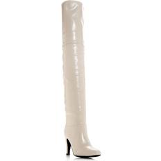 Jeffrey Campbell Boots Jeffrey Campbell Overlook Over-the-Knee Heeled Dress Boots Ivory (7.5M)