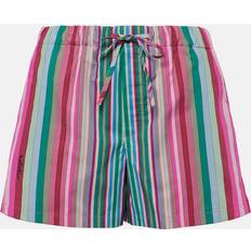 Valentino Rosa Byxor & Shorts Valentino Striped cotton poplin shorts